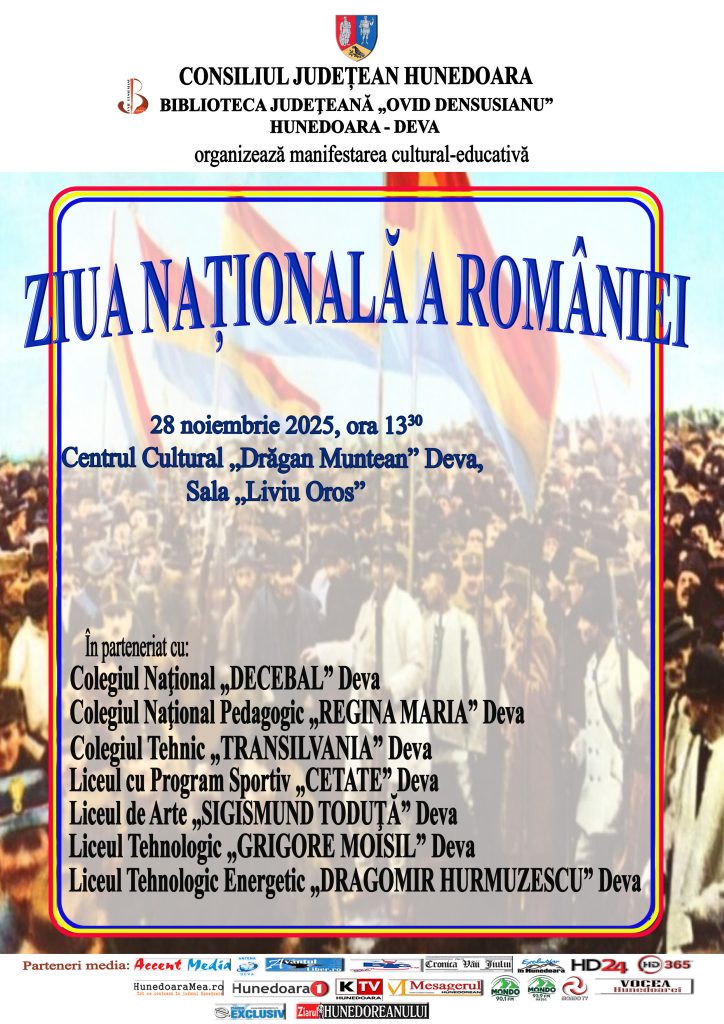Afis ZIUA NATIONALA A ROMANIEI - 2025