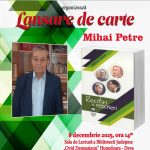 Lansare de carte- Mihai Petre