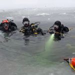 Salvamontiștii, pregătiri de salvare din ape înghețate