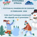 Magie de iarnă în Straja. Festivalul Oamenilor de Zăpadă promite spectacol și creativitate