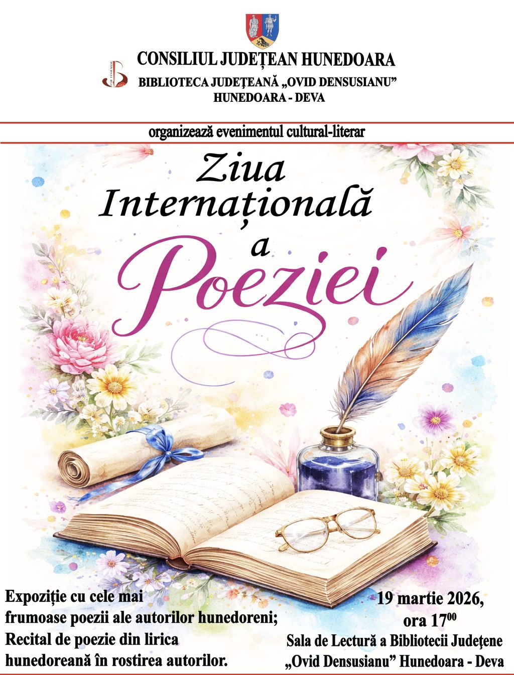 Afis Ziua Internationala a Poeziei 2026
